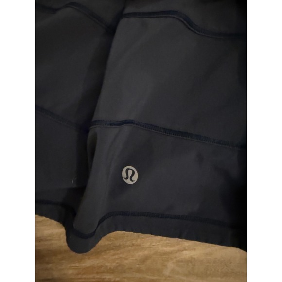 Lululemon Pace Rival Skirt Tall Navy Blue Pleated Tennis Golf Skort Size 10 - Picture 2 of 7
